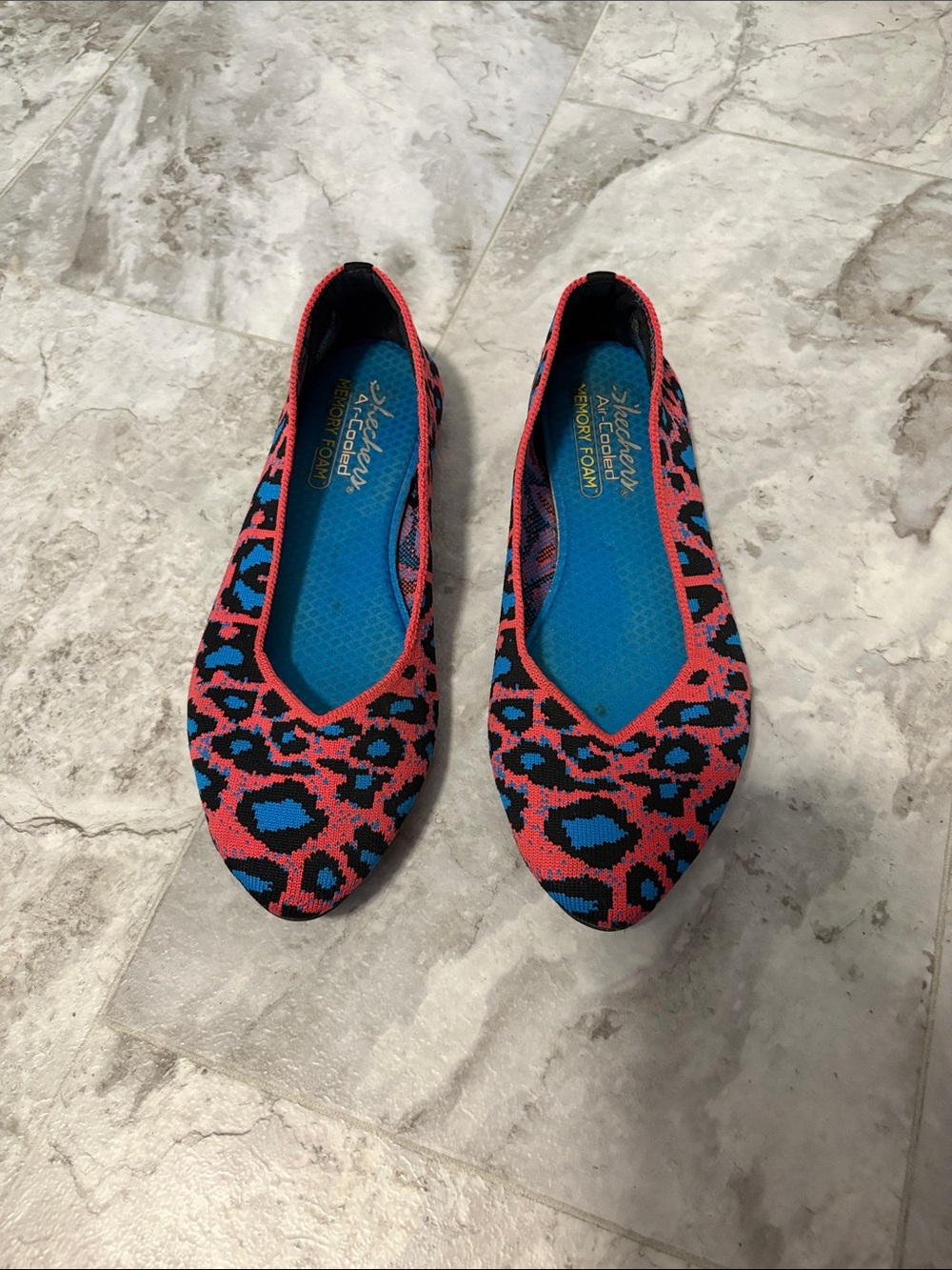 Neon Leopard Print Flats
